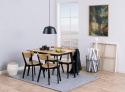 Eettafel \'Varberg\' - Zwart/Natuur