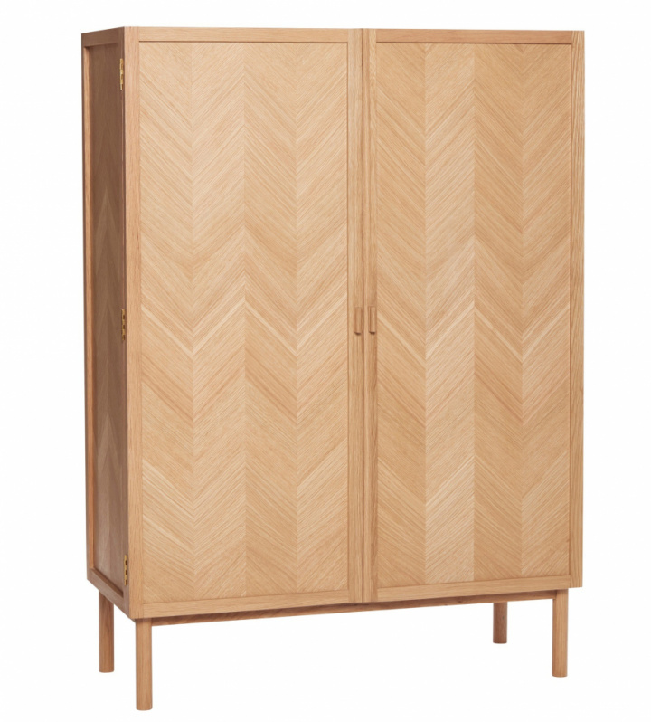 Kledingkast \'Herringbone\' - Natuur in de groep Meubels / Planken & opslag / Kasten en dressoirs bij Reforma (880723F)