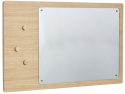 Wandspiegel met magneten \'Split\' 80x50cm - Eik 