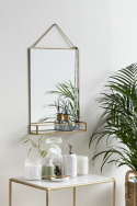 Spiegel met plank \'Elis\' - Goud