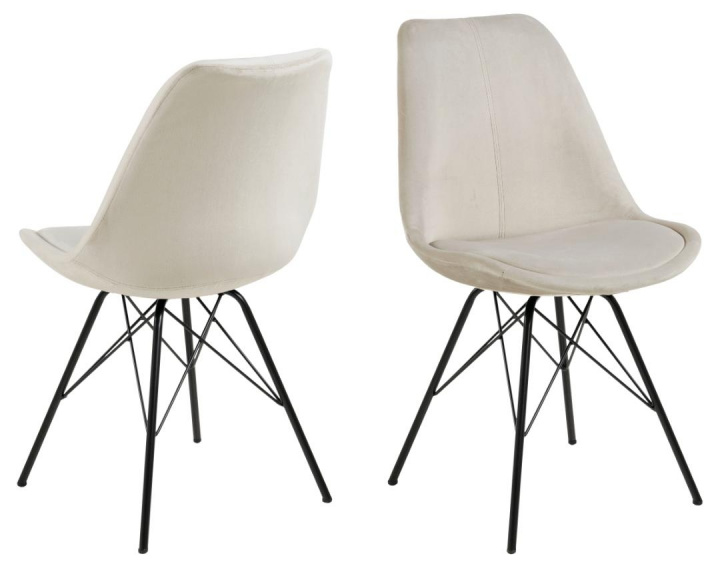 Stoel \'Eris\' - Wit/Zwart in de groep Meubels / Zitmeubels / Stoelen bij Reforma (90717)