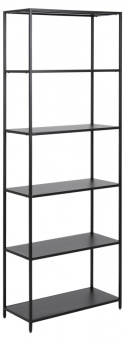 Boekenkast \'Newcastle\' 185cm - Zwart