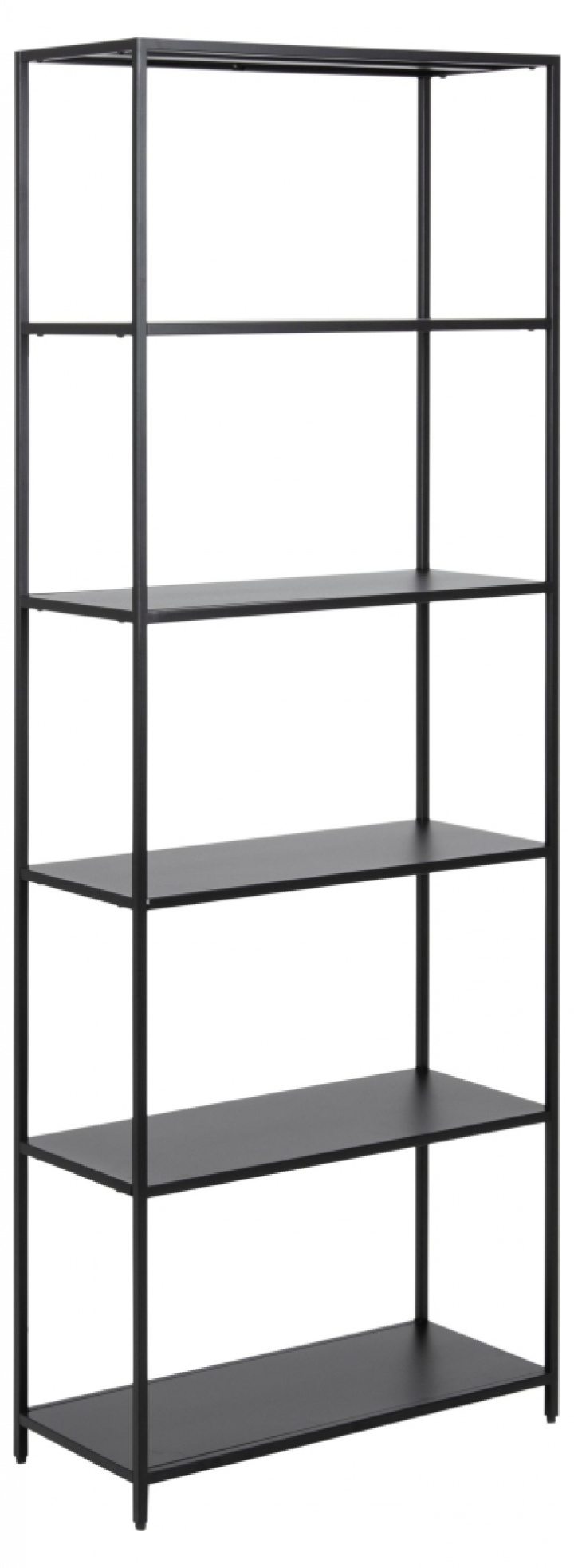 Boekenkast \'Newcastle\' 185cm - Zwart in de groep Meubels / Planken & opslag / Boekenkasten bij Reforma (90980)