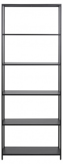 Boekenkast \'Newcastle\' 185cm - Zwart