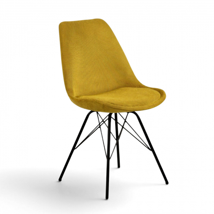 Stoel \'Eris\' - Geel/Zwart in de groep Meubels / Zitmeubels / Stoelen bij Reforma (91472)