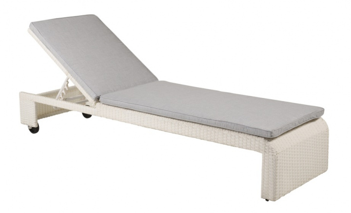 Ligstoel \'Agropoli\' - Wit in de groep Meubels / Tuinmeubelen / Ligstoelen & Zonnebedden bij Reforma (9262-010)