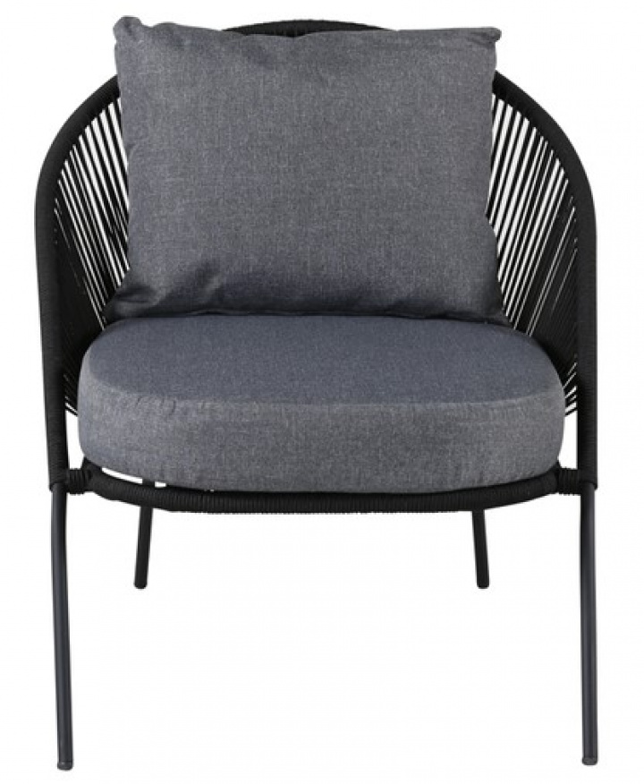 Fauteuil \'Lugnet\' - Zwart in de groep Meubels / Tuinmeubelen / Tuinstoelen bij Reforma (9317-022)