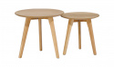 Salontafel Rond \'Nagano\' 2 delen - Eik