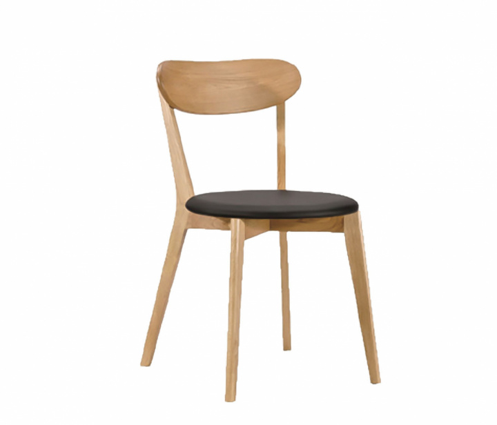 Stoel \'Björk\' - Natuur/Zwart in de groep Meubels / Zitmeubels / Stoelen bij Reforma (9513-natur-svart)