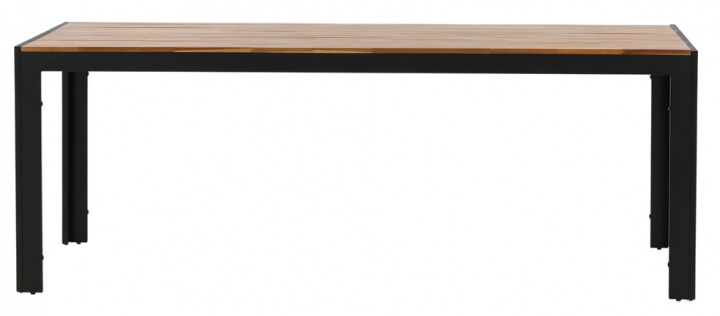 Eettafel \'Birka\' 205x90 cm - Zwart in de groep Meubels / Tuinmeubelen / Tuin tafel bij Reforma (9554-068)