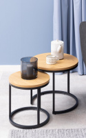Salontafel \'Spiro\' - Natuur/Zwart