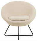 Fauteuil \'Center\' - Wit/Natuur