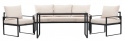 Loungeset \'Vico\' - Zwart