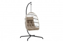 Hangstoel \'Trezza\' - Grijs/Zwart