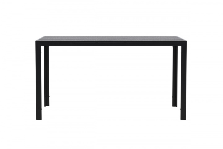 Eettafel \'Mirko\' 140x74cm - Zwart in de groep Meubels / Tuinmeubelen / Tuin tafel bij Reforma (9809-100)