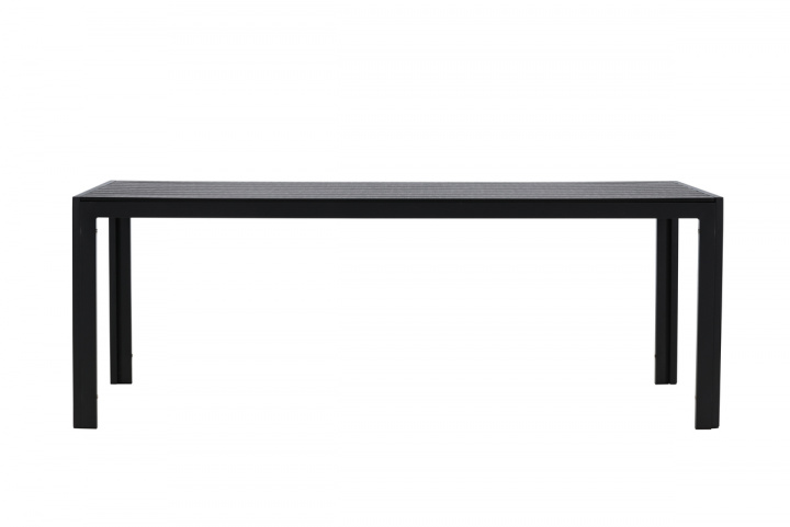 Eettafel \'Mirko\' 205x74cm - Zwart in de groep Meubels / Tuinmeubelen / Tuin tafel bij Reforma (9810-100)