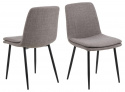 Stoel \'Becca\' - Grijs/Zwart