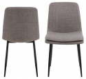 Stoel \'Becca\' - Grijs/Zwart