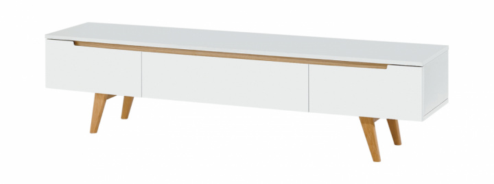 Tv-meubel \'Sakai\' 180x40cm - Wit in de groep Meubels / Planken & opslag / TV-Meubels bij Reforma (9963)