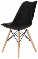 Stoel \'Milano\' - Zwart/PU-leer