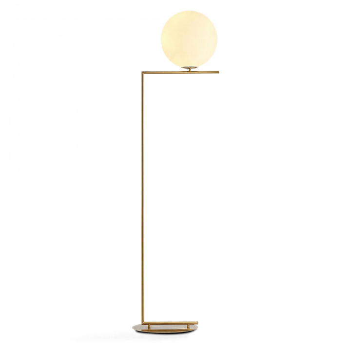 Vloerlamp \'Creme Satin\' - Messing in de groep Verlichting / Lampen / Vloerlampen bij Reforma (ALM-3061-F)