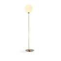 Vloerlamp \'Creme Satin\' - Messing