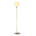 Vloerlamp \'Creme Satin\' - Messing
