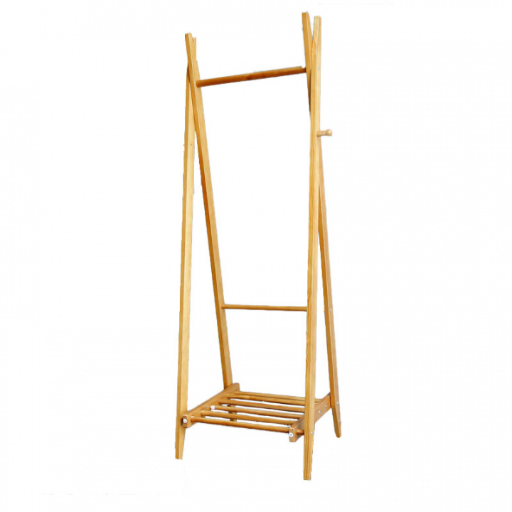 Kledinghanger met schoenenrek \'Confident\' - Eik in de groep Meubels / Planken & opslag / Kledinghangers bij Reforma (AMZ-3-oak)