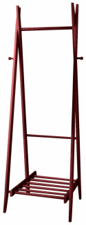 Kledinghanger met schoenenrek \'Confident\' - Walnoot