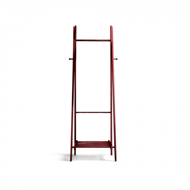 Kledinghanger met schoenenrek \'Confident\' - Walnoot in de groep Meubels / Planken & opslag / Kledinghangers bij Reforma (AMZ-4-walnut)