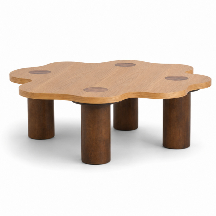 Salontafel \'Livora\' 107x98cm - Naturel in de groep Meubels / Tafels / Salontafels bij Reforma (BCT-L107-oak)