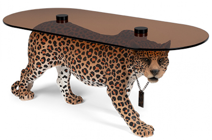 Salontafel \'Dope as hell\' - Luipaard in de groep Meubels / Tafels / Salontafels bij Reforma (BM23031)