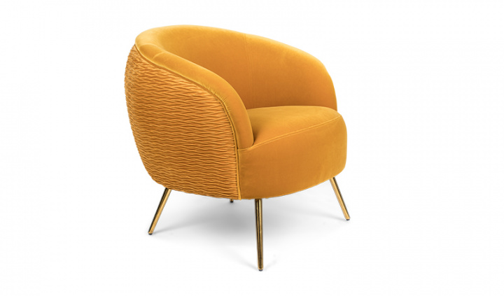 Fauteuil \'So curvy\' - Oker in de groep Meubels / Zitmeubels / Fauteuils bij Reforma (BM31010)