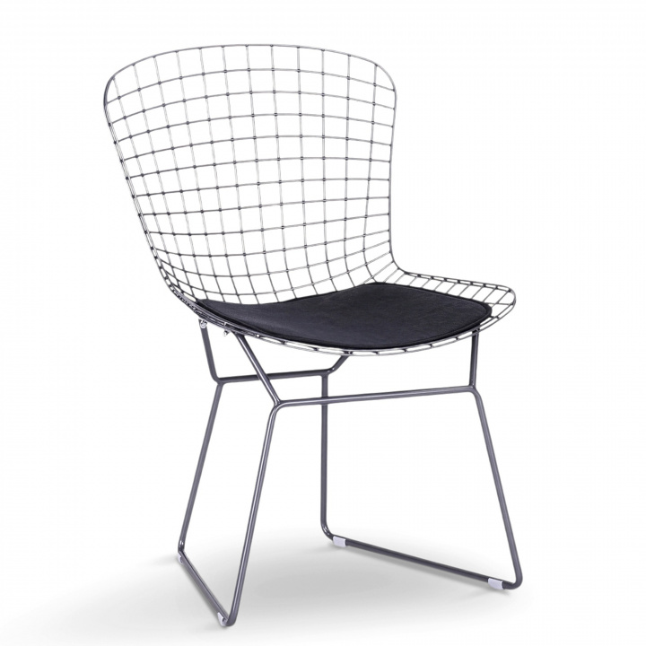 Stoel \'Bertoia\' - Zilver/Grijs in de groep Meubels / Zitmeubels / Stoelen bij Reforma (BTY-18-P6-silver)