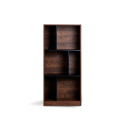 Boekenkast \'Colin\' 60x129 - Noten/Zwart