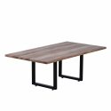 Salontafel \'Wood\' - Hout/Zwart