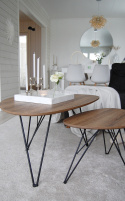 Salontafel \'Twin\' 2 delen - Natuurlijk