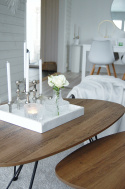 Salontafel \'Twin\' 2 delen - Natuurlijk