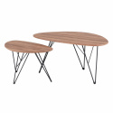 Salontafel \'Twin\' 2 delen - Natuurlijk