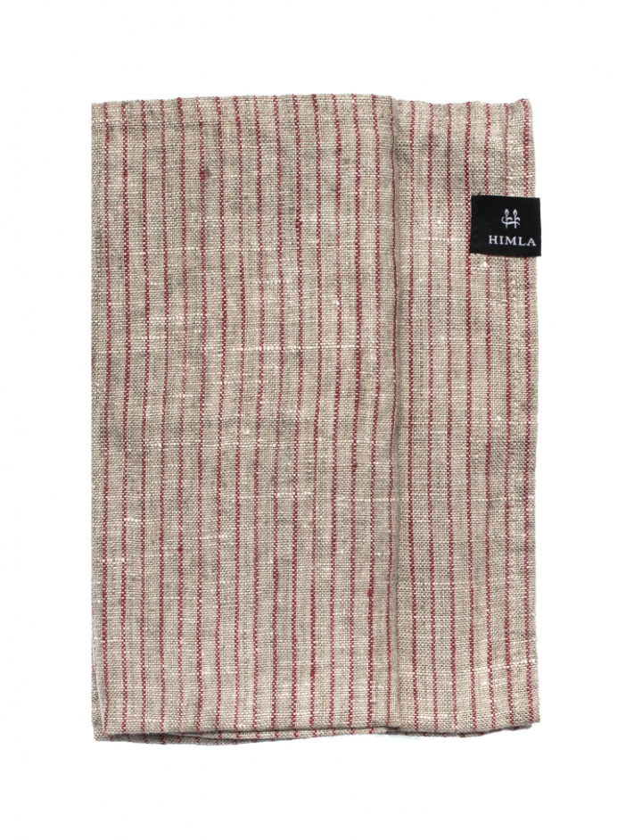 Servet \'Linus\' 45x45 - Rood/Zwart in de groep Inrichting / Textiel bij Reforma (D14233-00048-1604)