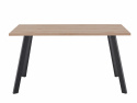 Eettafel \'Klassisk\' 140x80cm - Zwart/Eik