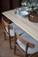 Eettafel \'Klassisk\' 140x80cm - Zwart/Eik