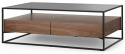 Salontafel \'Detroit\' - Walnoot/Zwart