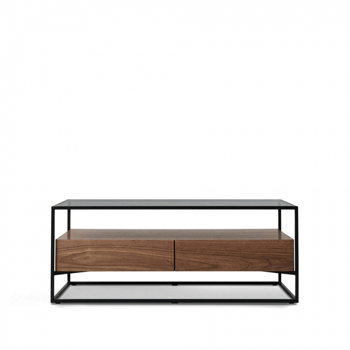 Salontafel \'Detroit\' - Walnoot/Zwart in de groep Meubels / Tafels / Salontafels bij Reforma (DETROITCT01)