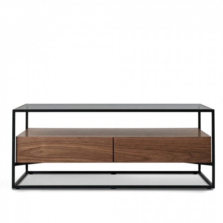 Salontafel \'Detroit\' - Walnoot/Zwart in de groep Meubels / Tafels / Salontafels bij Reforma (DETROITCT01)