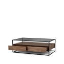 Salontafel \'Detroit\' - Walnoot/Zwart