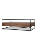Salontafel \'Detroit\' - Walnoot/Zwart