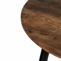 Eettafel \'Round\' Rond 120cm - Donker hout