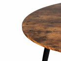 Eettafel \'Round\' Rond 130cm - Donker hout