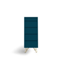Dressoir \'Elle\' 45x110 - Turquoise/Messing